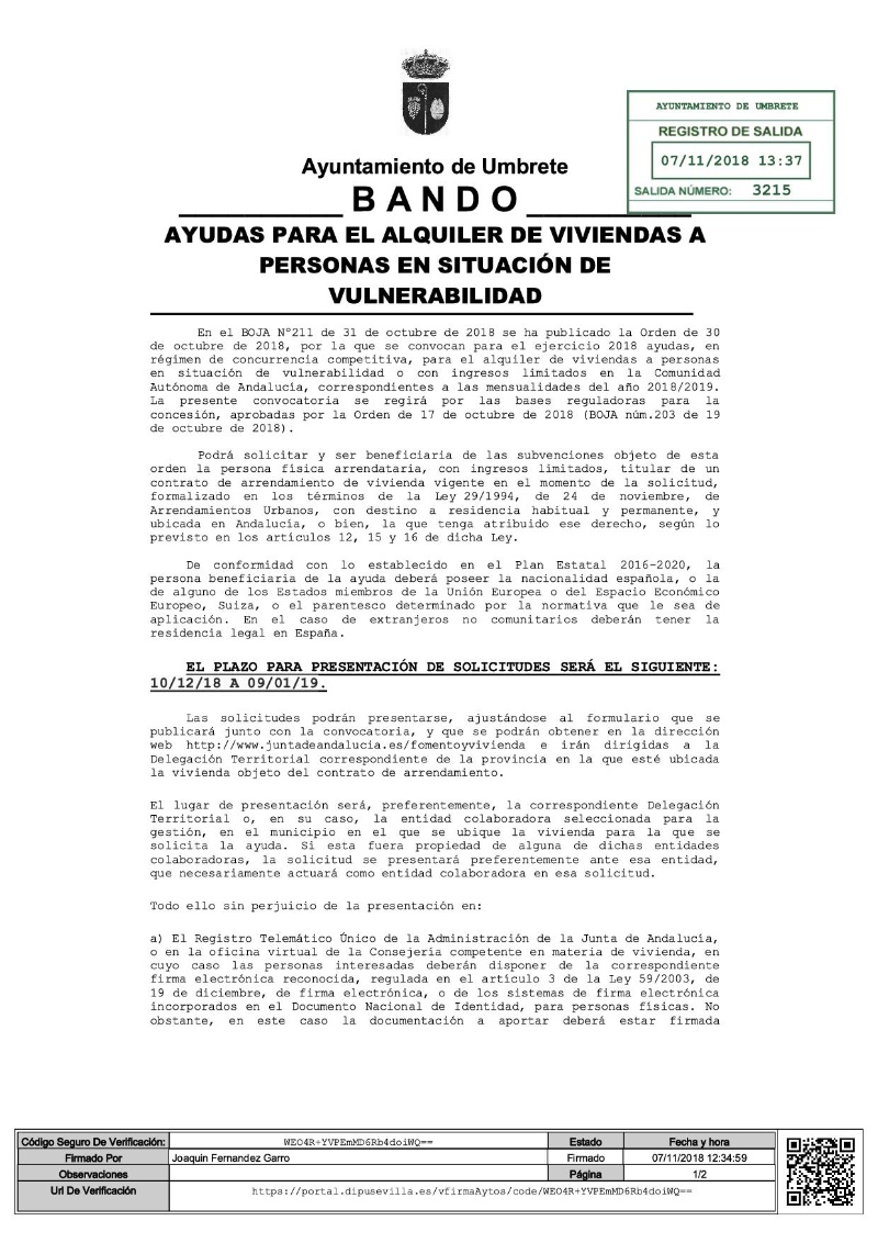 BANDO AYUDAS ALQUILER DE VIVIENDAS 2018-1