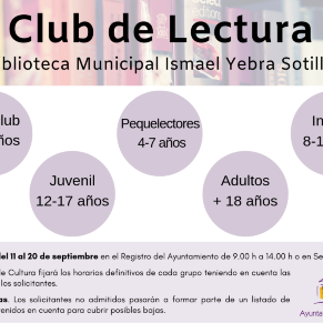 Club de Lectura biblioteca Umbrete 2019_2020