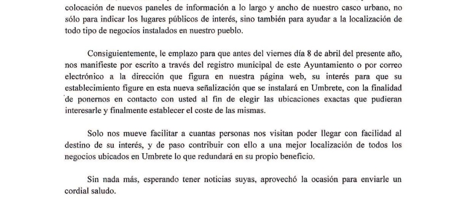 SEÑALETICA COMERCIOS