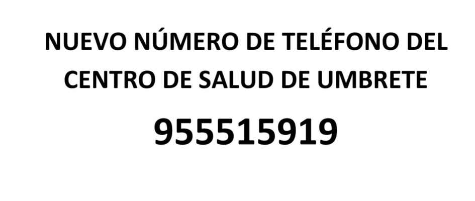 TELEFONO CENTRO SALUD 1