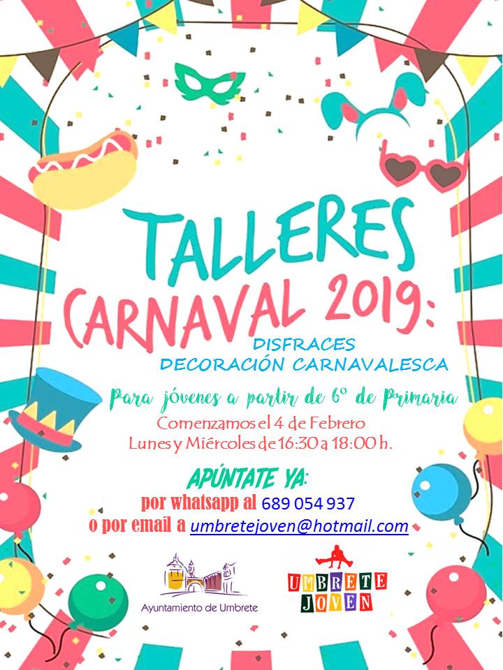 Talleres Carnaval 2019
