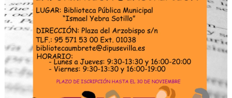 cartel club lectura adultos