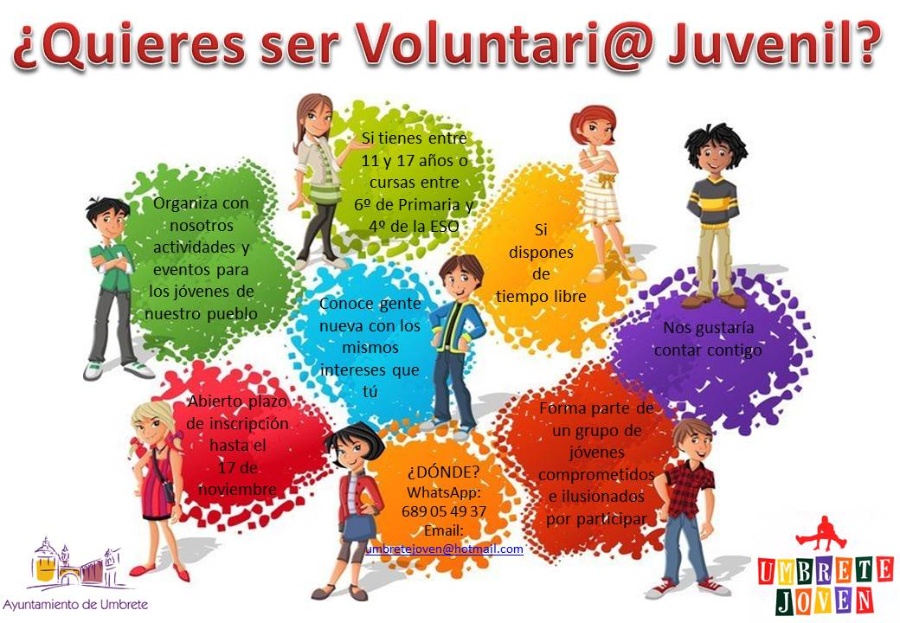 cartel inscripcion voluntarios juveniles