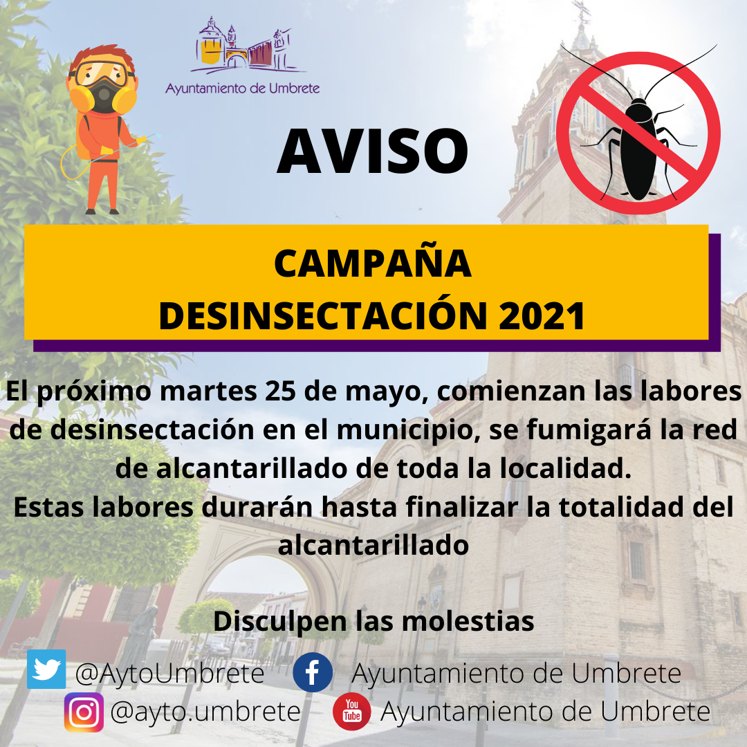 campaña de desinsecctación