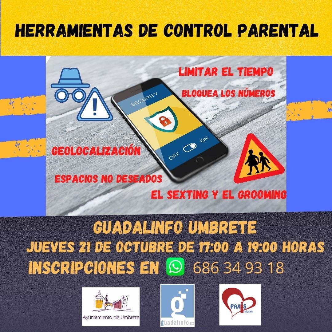TALLER HERRAMIENTAS DE CONTROL PARENTAL