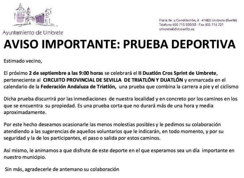 AVISO DUATLON