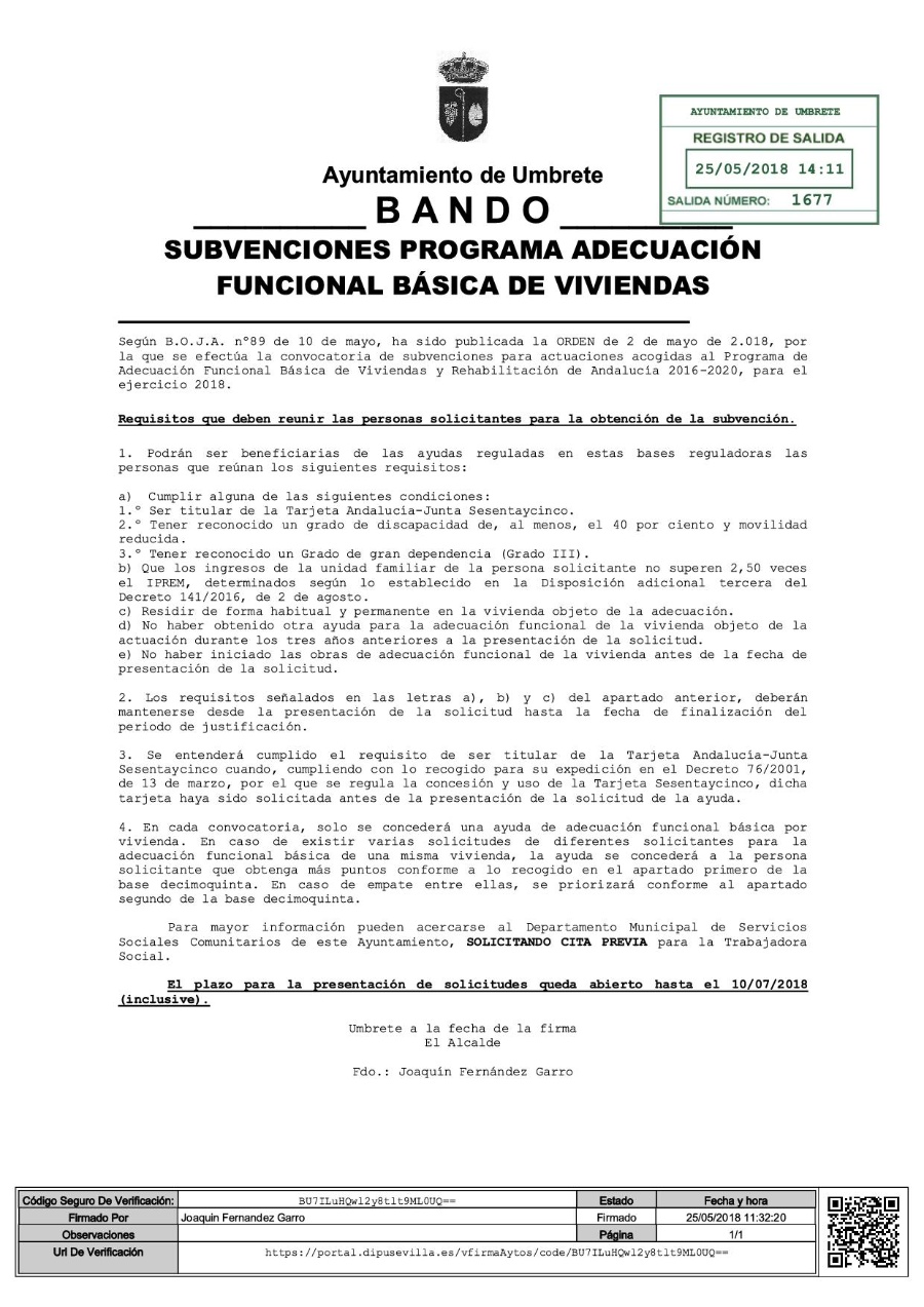 BANDO ADECUACION FUNCIONAL VVDAS 2018