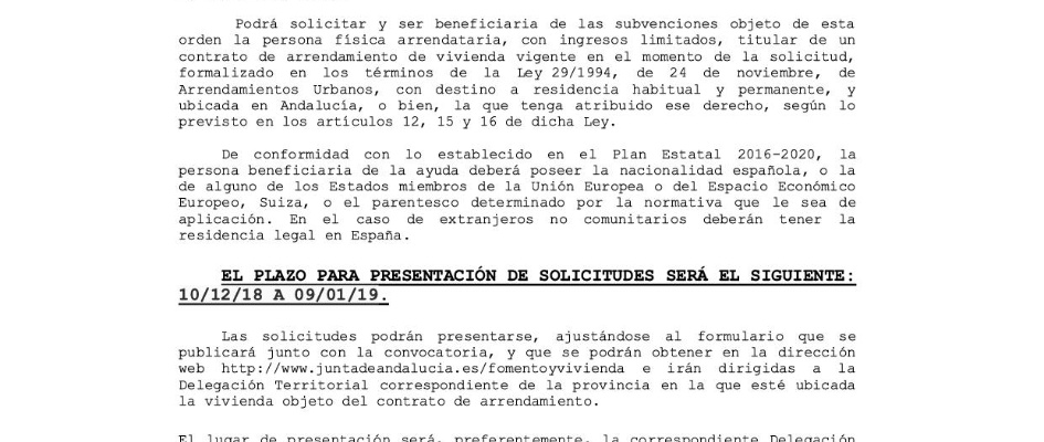 BANDO AYUDAS ALQUILER DE VIVIENDAS 2018-1