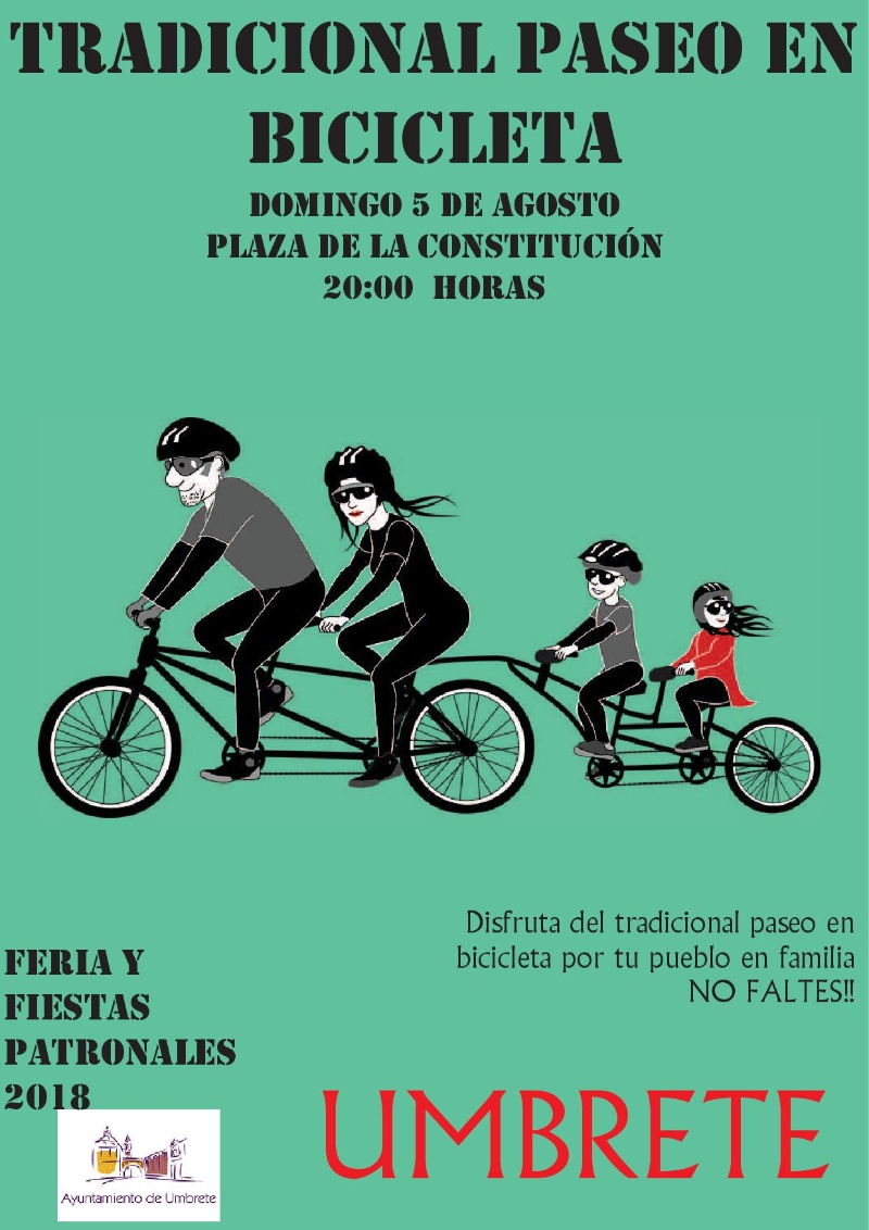 CARTEL PASEO EN BICICLETA 2018