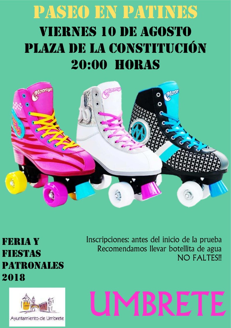 CARTEL PASEO EN PATINES