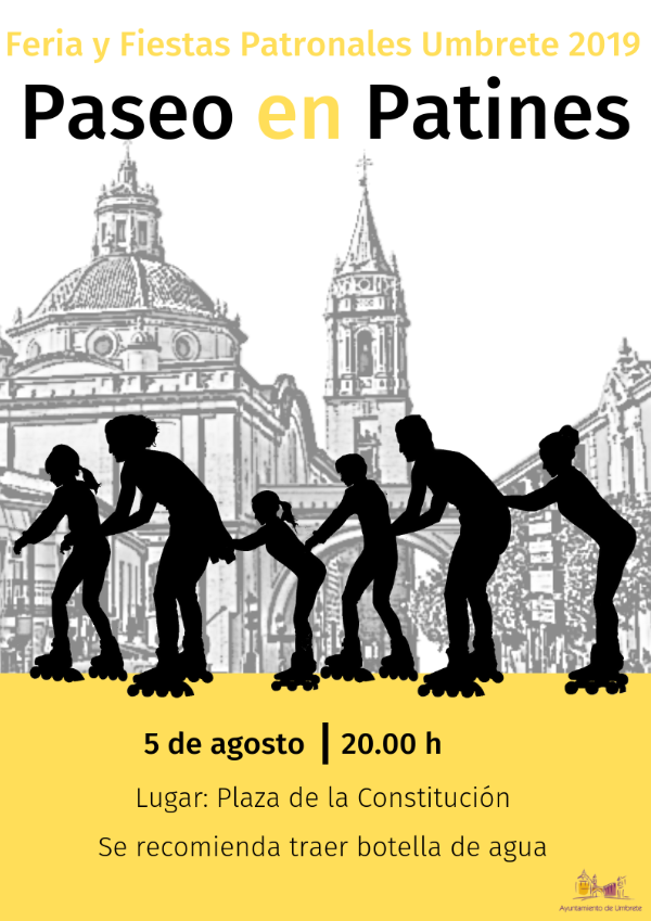 Cartel Paseo en Patines 2019
