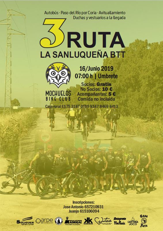Cartel ruta ciclista sanluqueña III