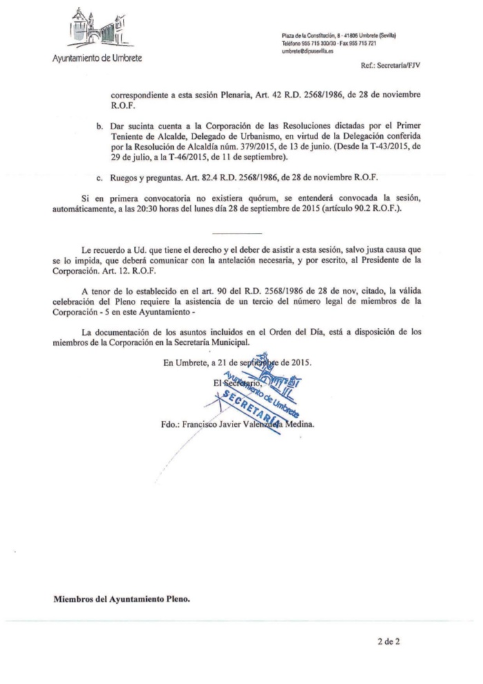 Convocatoira Pleno 24-09-15 II