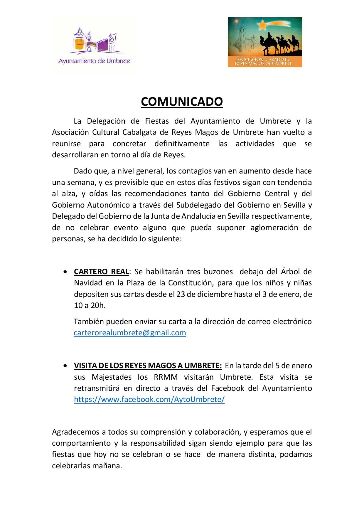 NOTICIA CABALGATA Y CARTERO