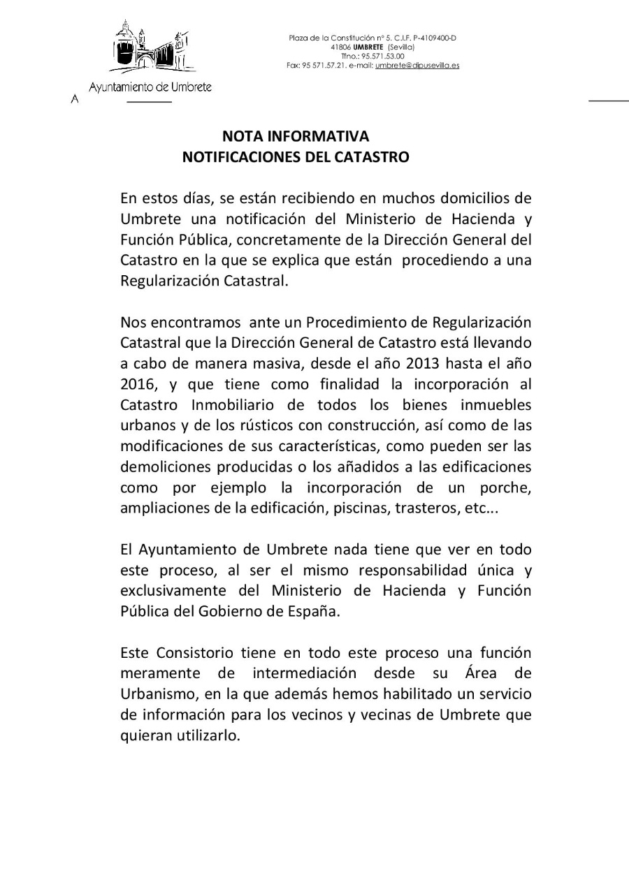 NOTIFICACION CATASTRO WEB