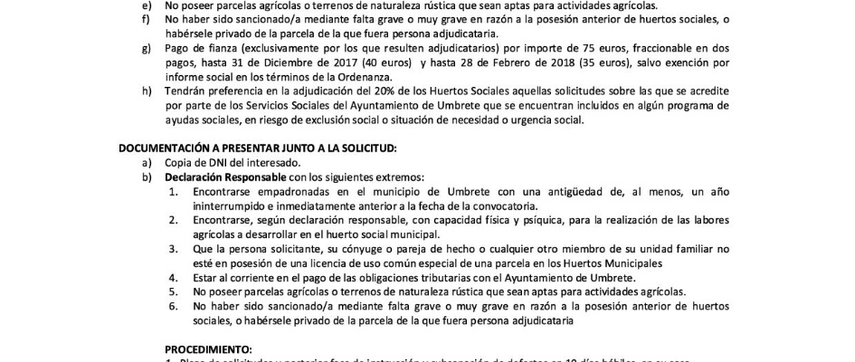 PRÓRROGA HUERTOS SOCIALES