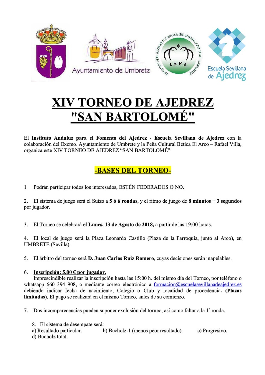 TORNEO AJEDREZ 1