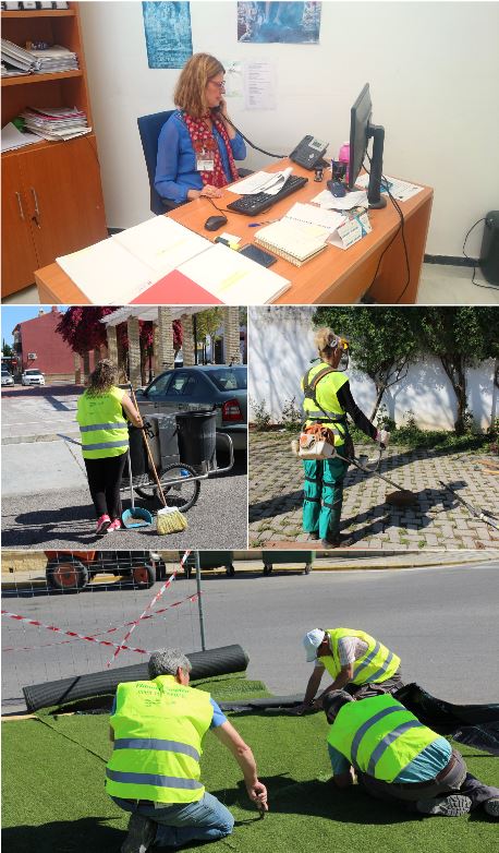 Trabajadores plan empleo ayuntamiento umbrete 2019