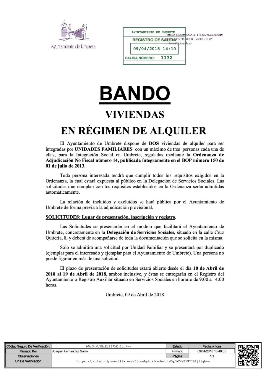 VIVIENDA TRASPALACIO 2018