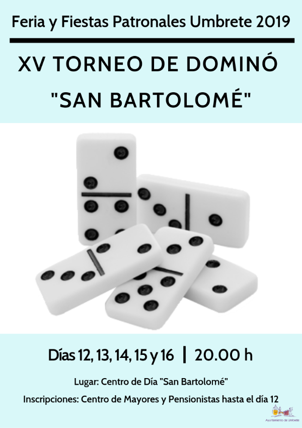 XIV TORNEO DE DOMINÓ _SAN BARTOLOMÉ_