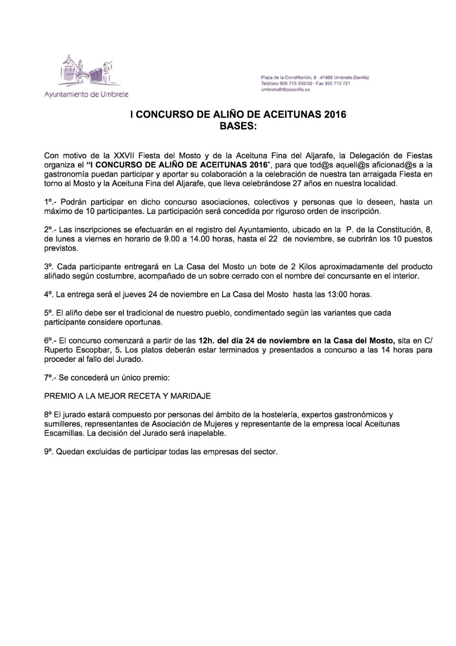 bases concurso aliño