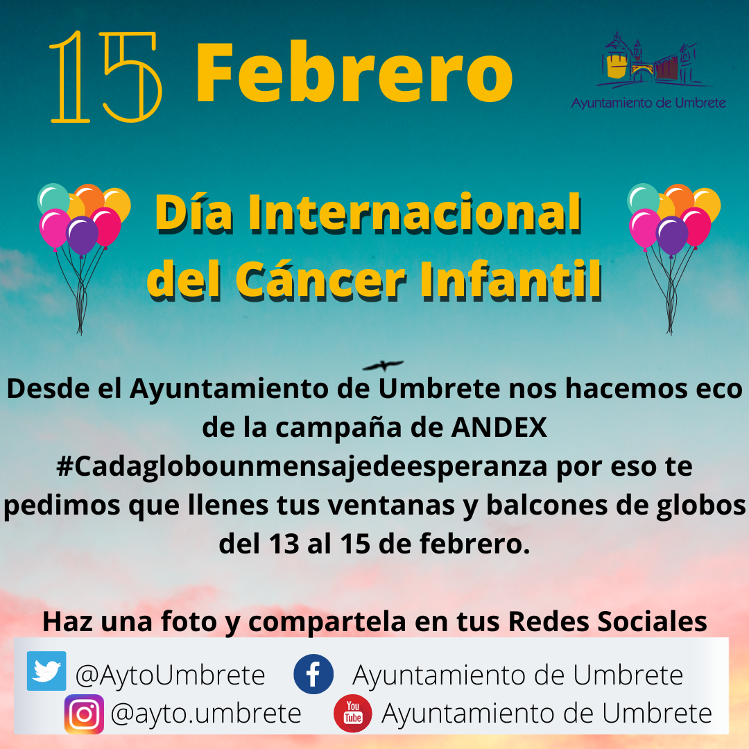 campaña globos cáncer infantil