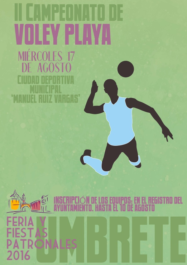 cartel voley playa 2016