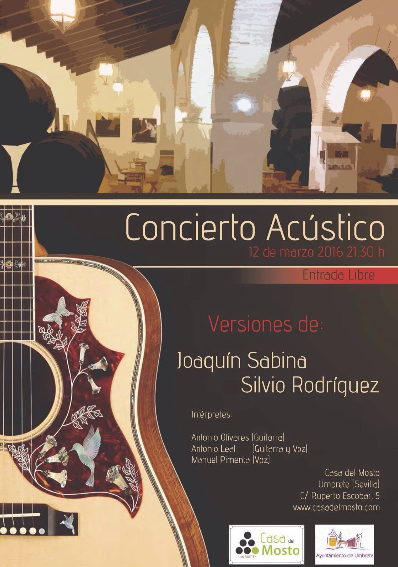 concierto acústico casa mosto