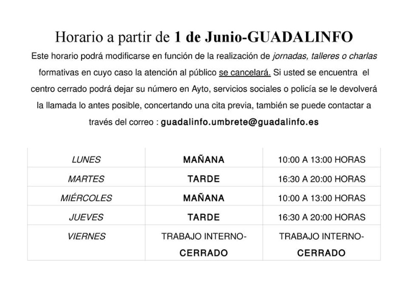 horario guadalinfo 2017
