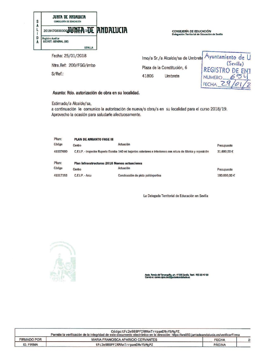 resolución obra colegio