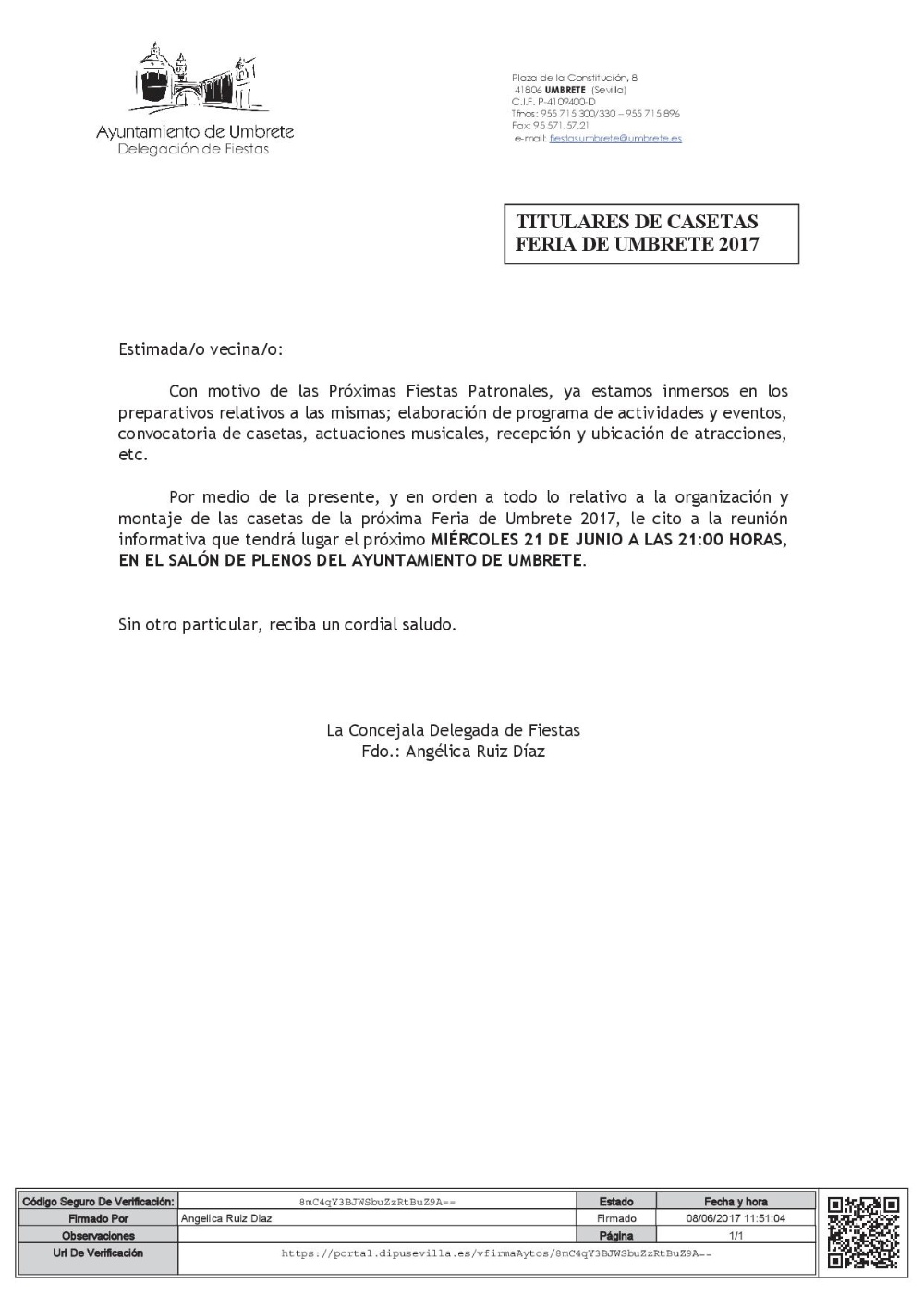 reunión casetas 2017