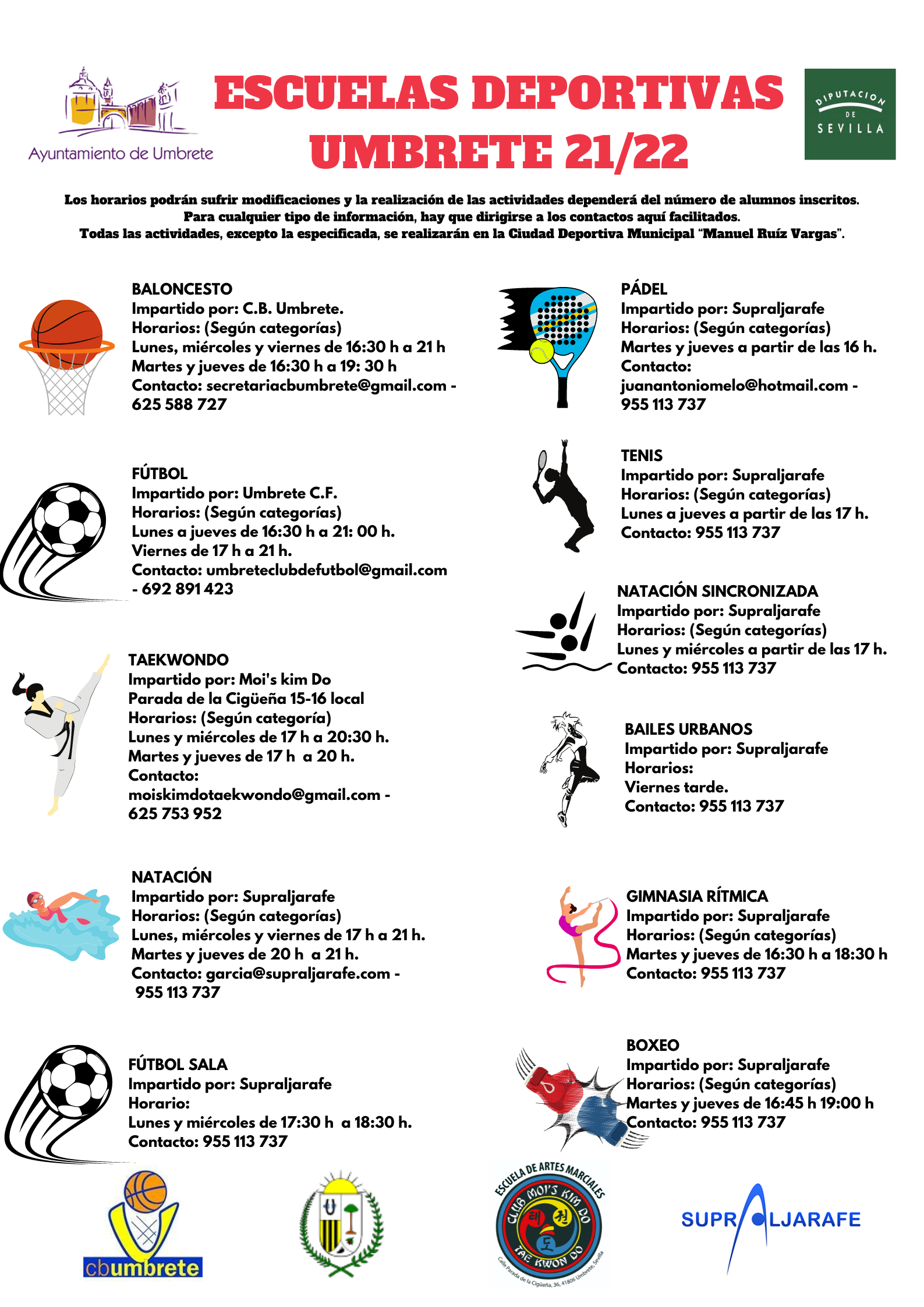 ESCUELAS DEPORTIVAS 2122