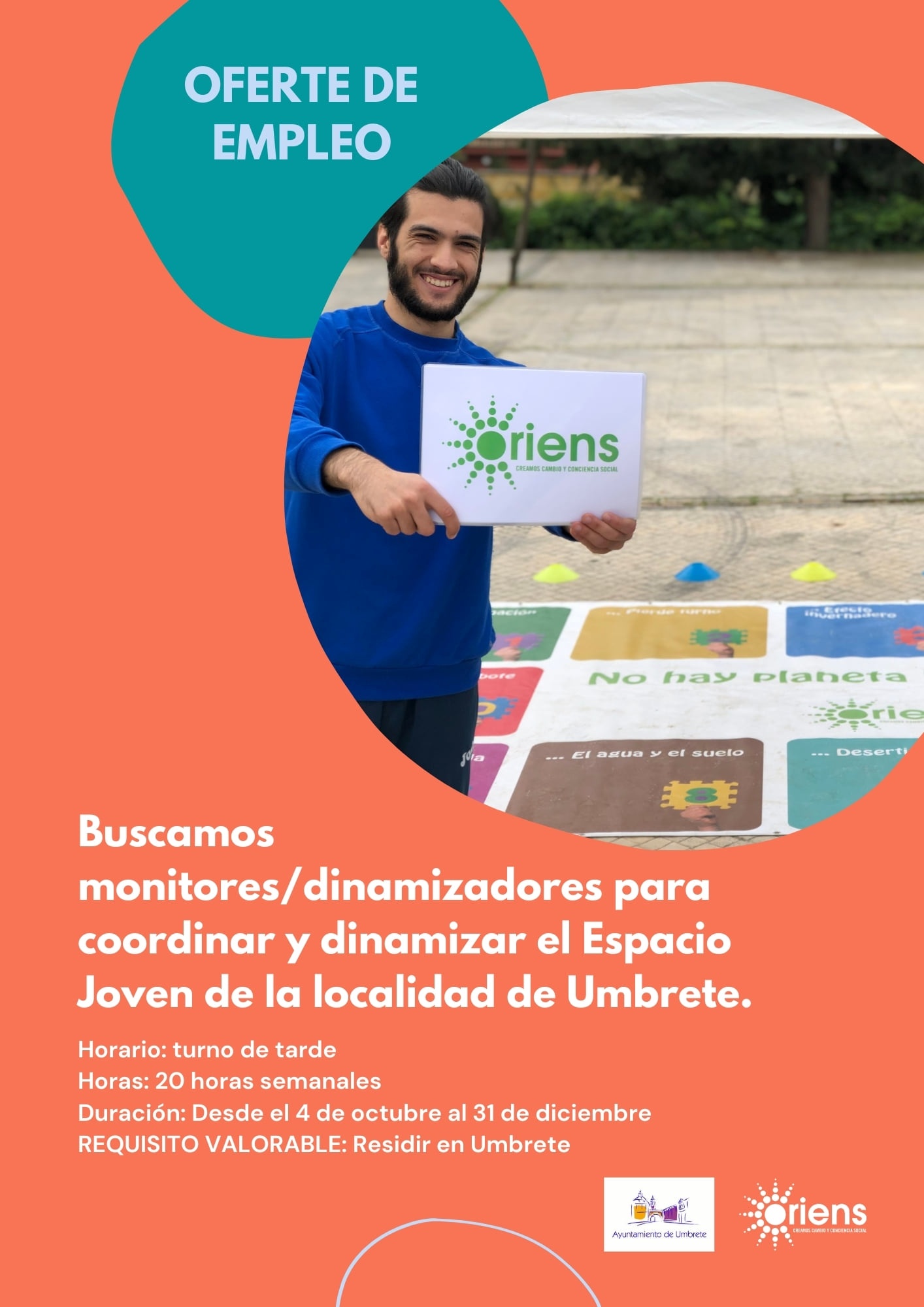 OFERTA DE EMPLEO EN UMBRETE MONITORES DINAMIZADORES