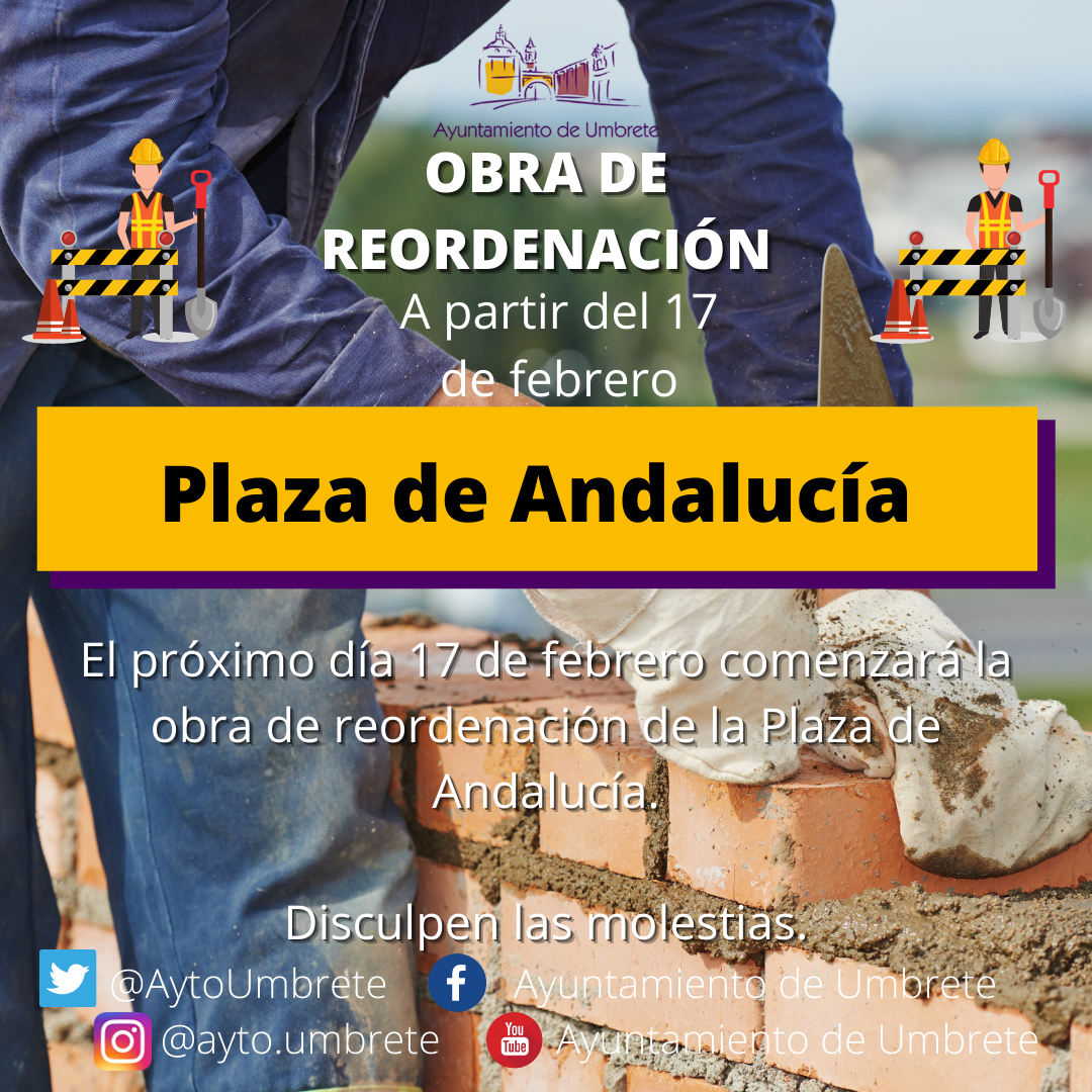 Obras plaza de Andalucía