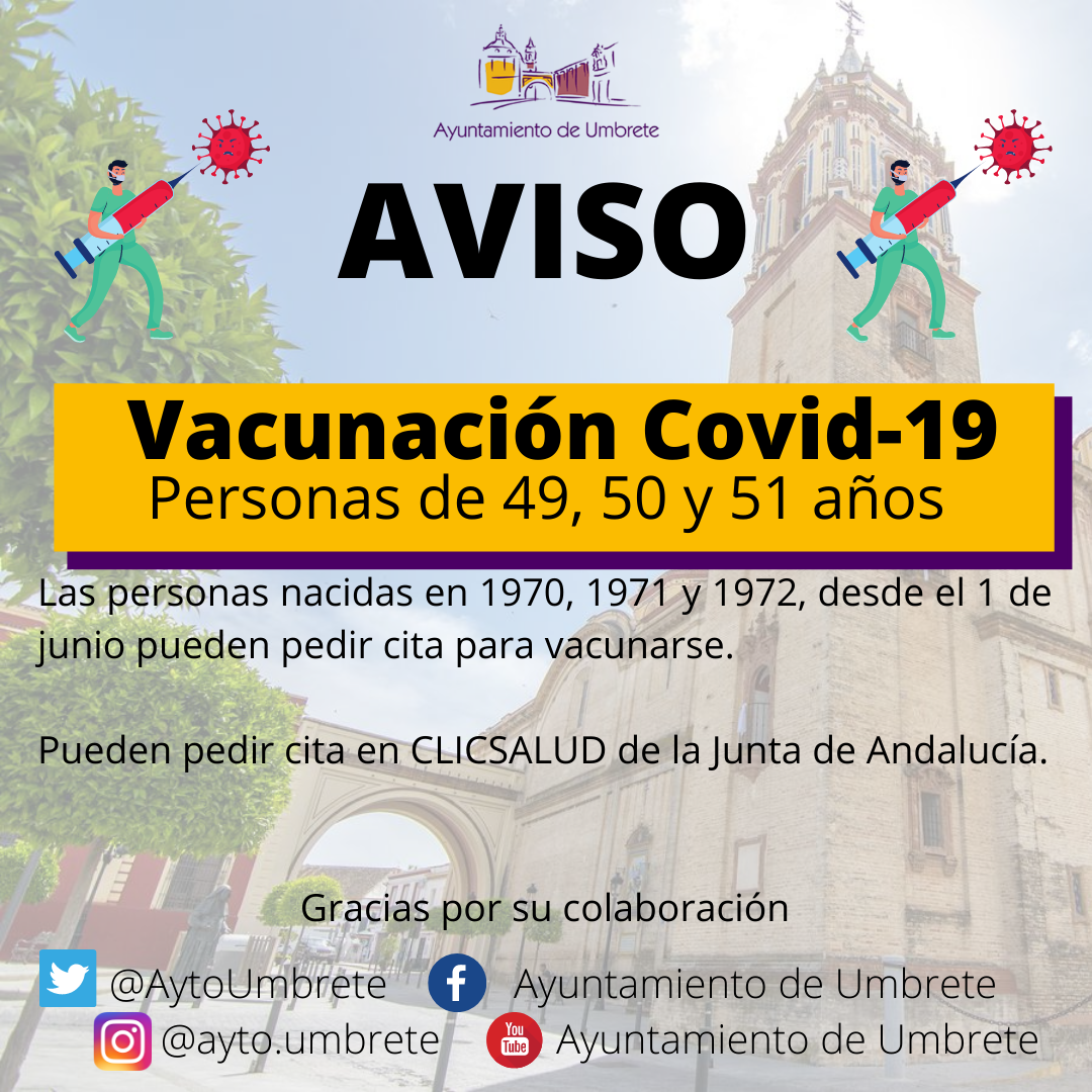 mayores de 49   años sin vacunar