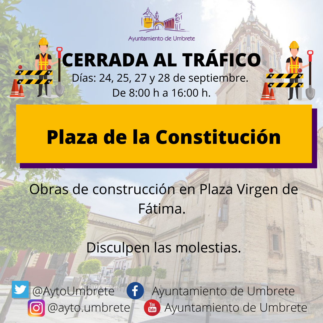 plaza de la Constitución cerrada al trafico
