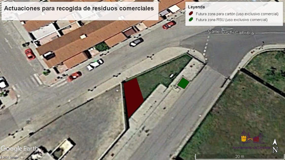 zona para residuos comerciales